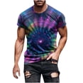 thumbnail image 2 of Yaoyar Mens Fashion Printed T-Shirt Short Sleeve Crew Neck Summer Shirts Beach Vacation Casual Breathable Novelty Tee, 2 of 5