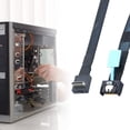thumbnail image 6 of Durability Server Gen 5 PCIE 4I 38P to SFF8611 4I 90degree Data Cable for Networking and Server Equipment, 6 of 8