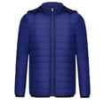 thumbnail image 2 of Vedolay Jackets for Men Winter Warm Jacket Waterproof Rain Zip Parka Overcoats Jacket Navy,3XL, 2 of 5