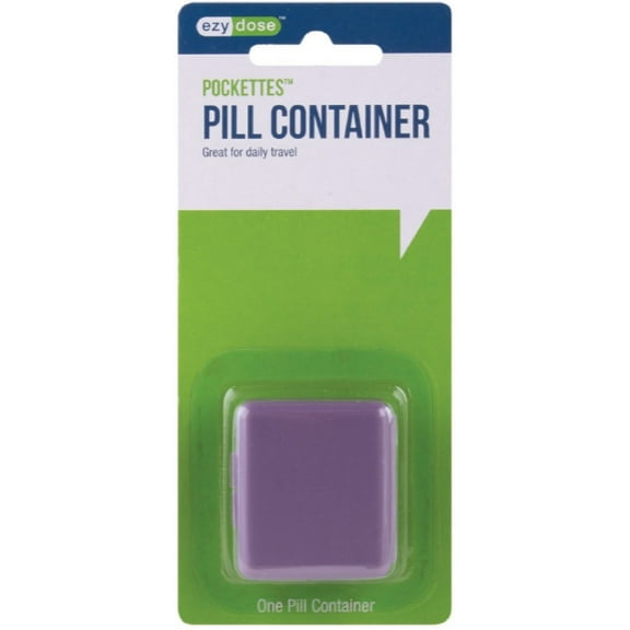 Ezy-Dose Pockettes, Pill Container 1 ea (Colors May Vary)