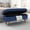 Blue, variant on QuzyAor 43.5" Bedroom Storage Ottoman Bench, End of Bed Upholstered Benches, Linen Material, for Living Room, Entryway, Holds up to 330 lb, Blue