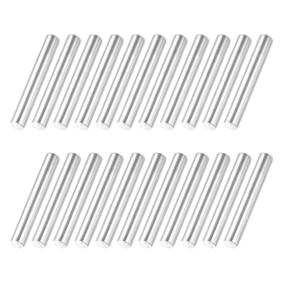 Uxcell 22 Pcs 304 Stainless Steel Round Rod, 5/32"(4mm) Diameter, 1"(25mm) Length Metal Solid Shaft Rods, Steel Stick Lathe Bar Stock for Crafts DIY Models Plane Ship Cars