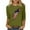 Army Green, variant on Raeneomay 3/4 Sleeve Shirts for Women Women 3/4Sleeves Casual Shirts Pullover Loose Tunic Tops Print Blouse