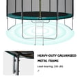 thumbnail image 4 of JJ JUJIN  8 FT Trampoline for Kids and Adults Backyard Trampoline with Safty Enclosure Net Outdoor Trampoline with Ladder and Water Sprinkler Green, 4 of 8
