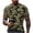 Green #34, variant on Mens Camo Shirt Camouflage Short Sleeve Athletic T Shirts Crew Neck Cotton Basic Work Out Tops Musle Lightweight Tees Khaki 6XL