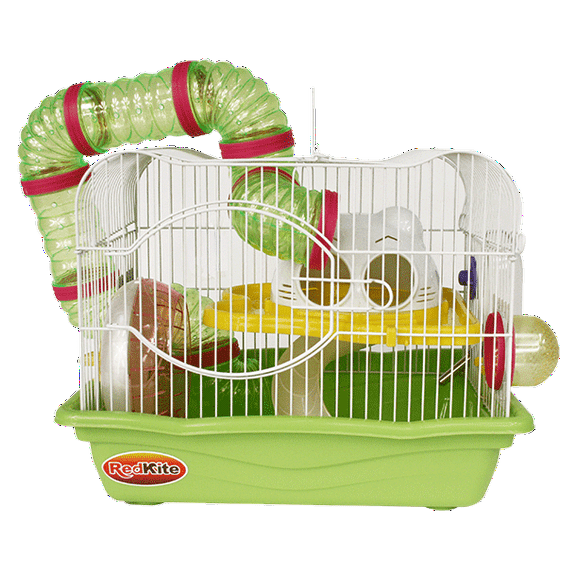 Jaula Para Hamster Grande Casa Hamster Con Rueda y Bebedero Red Kite Fresno I