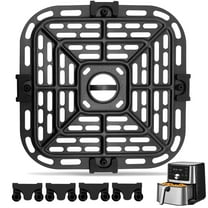 Air fryer Accessories for Instant Pot Vortex Plus 6 in 1 4 Quart Air Fryer Oven, 7.3''×7.3'' Square Food Grade Air Fryer Grill Pan Grill Plate Crisper Plate Replacement Parts Tray Rack