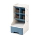 thumbnail image 2 of Organizador de escritorio, portalápices, contenedor, caja de papelería con cajón Azul, 2 of 8