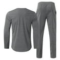 thumbnail image 4 of Wioihee Men's Tracksuit 2 Piece Athletic Sweatsuits Slim Fit Casual Running Jogging Sport Suit Sets Dark Gray 14(XXXL), 4 of 5