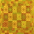 thumbnail image 1 of Ahgly Company Indoor Square Southwestern Yellow Country Area Rugs, 7' Square, 1 of 4