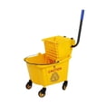 thumbnail image 3 of Cubo para fregar suelos con ruedas, escurridor lateral y asa de transporte para uso en hoteles y escuelas. 24 litros, 3 of 8