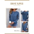 thumbnail image 3 of HOTAPEI Pullover Sweaters for Women Lace Crochet Long Sleeve Sweaters Hollow Out Sweater Crewneck Knit Pullover Tops, 3 of 5