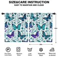 thumbnail image 2 of Blackout Kids Curtains,Butterflies and Leaves Pattern Childrens Insulated Curtains Set Of 2,Bedroom Essentials,Toddler Room Decor 52x63in(132x160cm), 2 of 4