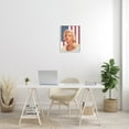 thumbnail image 2 of Stupell Industries Vintage Americana Icon Marilyn over US Flag Novelty Painting White Framed Art Print Wall Art, 16 x 20, Design by Chris Consani, 2 of 7