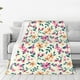 thumbnail image 1 of Balery Cute Flower Manta de Felpa Suave y Acogedora – Cobija de Franela Aterciopelada para Cama, Lavable y Cálida para Sofá, Mascotas, Transpirable-40"x30", 1 of 7