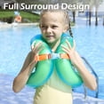 thumbnail image 3 of Floaties Swim Vest for Kids,Portable Inflatable Pool Floats Swimming Ring with Adjustable Safety Buckle, Double Surround Air Bag,Child 33-50 lbs,Green, 3 of 7