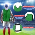 thumbnail image 3 of Scrimmage Training Vest 17x11" Soccer Jersey Sport Team Pinnies, Green 6 Pack, 3 of 7