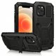thumbnail image 1 of For iPhone 12 mini R-JUST Shockproof Waterproof Dust-proof Metal + Silicone Protective Case with Holder, 1 of 3