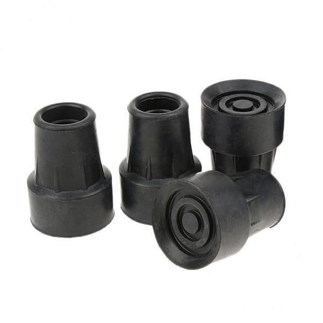Bunblic 3-6pack 4 Pieces Walking Stick Ferrule Rubber Crutch Tips Bottom End Protector 5 Pcs