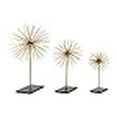 thumbnail image 3 of CosmoLiving par Cosmopolitan 50384 Haut Style Contemporain 3D Rond Métal Doré, 3 of 4