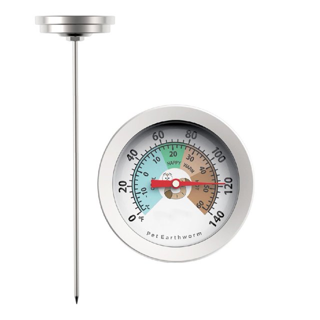 Lefu Testeur de Compost Sonde Thermomètre en Acier Inoxydable Moniteur de Température