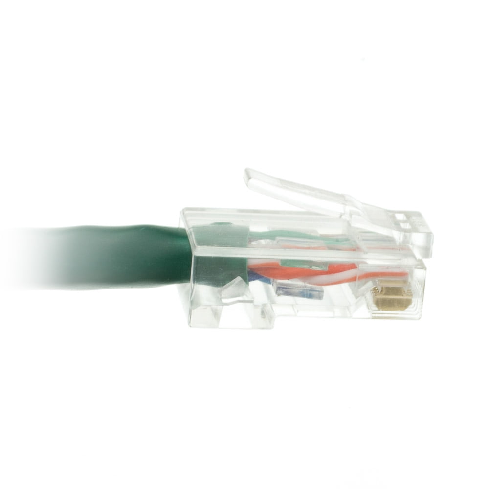 Green 3 Pack ACL 25 Feet Cat6 RJ45 Bootless Ethernet Patch Cable