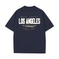 thumbnail image 5 of Ankishi Los Angeles California T Shirt Men Vintage Short Sleeve Oversized Crewneck Cotton Graphic Tees for Streetwear, 5 of 7
