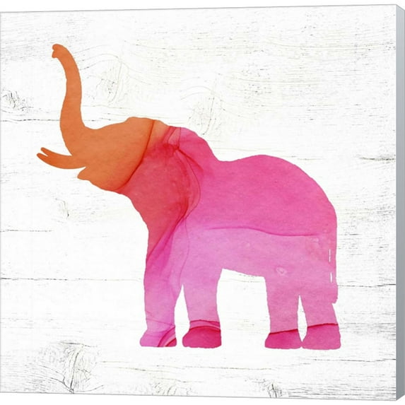 Great Art Now Elephant by Valerie Wieners, Canvas Wall Art, 12W x 12H