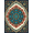 Blue, Pattern 1, variant on ODIKA 4' x 6' Machine Washable Non-Slip Area Rug, oriental paisley High Traffic Rug, Blue, 1307987