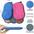 thumbnail image 2 of 4 Pcs Washable Sponge - Reusable Dishwashing Sponge - Antibacterial Microfiber Sponge, 2 of 5