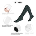 thumbnail image 5 of Lsque Chemical Pattern Sport Compression Socks for Men & Women 15-20 mmHg Knee High Nurse Pregnant Running Medical and Travel Athletic, 5 of 6