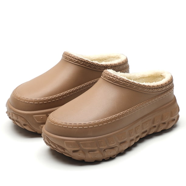 Zapatos Casa Botines Plataforma Mujer Forro Piel para Interior Y Exterior