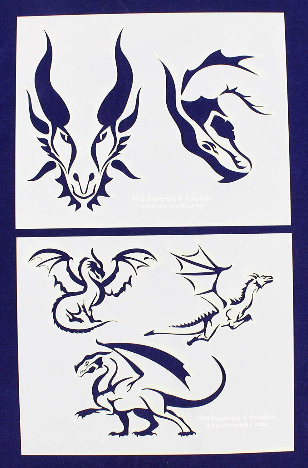 Dragon Stencil Reusable 10 mil Mylar Stencil 