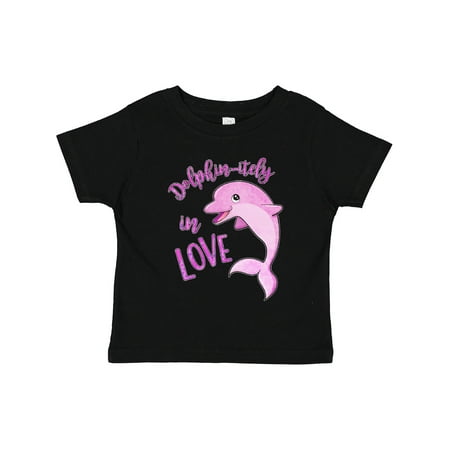 

Inktastic Dolphin-itely in Love- Cute Pink Dolphin Boys or Girls Toddler T-Shirt