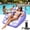Purple, variant on 3-in-1 Inflatable Pool Lounge Chair for Adults, Heavy Duty U-Shaped Water Float Sofa with Mesh Seat, Cup Holder & Air Pump, Comfortable Pool Hammock Recliner for Lake, Beach & Summer Parties