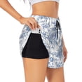 thumbnail image 3 of Lsque Rose Flowers Printed Women's Running Shorts with Liner Pockets,Elastic Quick Dry Workout Athletic Gym Yoga Shorts,Womens High Waist Shorts-Medium, 3 of 9