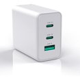 thumbnail image 1 of Chenchen 65W USB C Charger, 3 Ports GAN Fast Charger Block, Wall Charger Compatible with MacBook Pro/Air iPad Pro iPhone 15 Pro Max/14/13, Laptop, Compatible with Galaxy S24/23, Pixel and More (White), 1 of 1