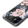 thumbnail image 4 of Mosiso iPhone 11 Case, Clear Shockproof Soft TPU Bumper Hard PC Shield Slim Fit Drop Absorption Shell Anti-Scratch Protective Cover for Apple iPhone 11 6.1 inch, Pink Rose, 4 of 6