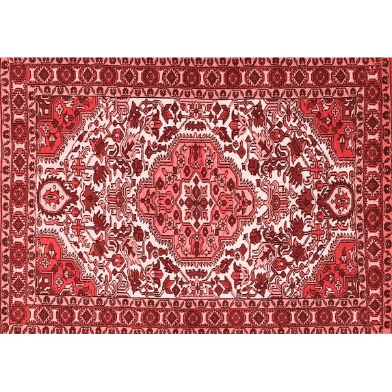 Ahgly Company Indoor Rectangle Persian Red Traditional Area Rugs, 4' x 6'
