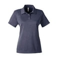 thumbnail image 4 of Team 365 TT51HW Women's Zone Sonic Heather Performance Polo-Sport Dark Navy Heather-2XL, 4 of 6