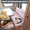 thumbnail image 5 of Jeiento Pink Cow Print RV Dinette Cushion Covers Set Include 1 Bench Cover 1 Backrest Cover Elastic Camper Cushion Covers Washable Couch Cover for RV Camper Sofa 4Th of July Decor RV Accessory, 5 of 7