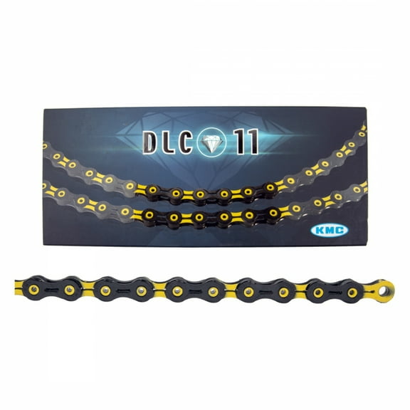 KMC X11SL Super Light Chain - 11-Speed, 116 Links, Black/Yellow