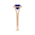 thumbnail image 3 of ANGARA Natural 1.45 ct Tanzanite Twist Rope Split Shank Ring in 14K Rose Gold for Women (Size-7mm) | December Birthstone, Birthday, Anniversary, Jewelry Gift for Women | Natural Tanzanite Ring, 3 of 9