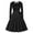 176#Black, variant on Dwaogom Women's Classic And Fashionable Solid Color Hem Pleated Long Sleeved Round Neck Dress Plus Size Dress Black Midi Dress For Women Strawberry Dress Woman