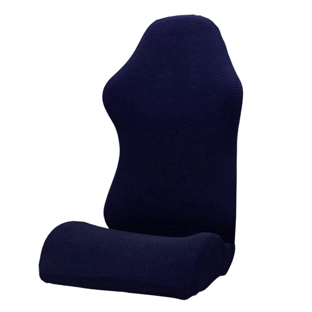 Funda extraíble para silla giratoria para juegos de computadora, suave, cómoda y de estilo moderno. azul marino