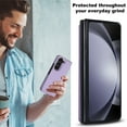 thumbnail image 6 of for Samsung Galaxy Z Fold 6 Wallet Case with Credit Card Slots Holder, Flip Stand Magnetic Buttons Shockproof PU Leather Phone Cover Women Men for Samsung Galaxy Z Fold 6 Case, Purple, 6 of 9