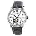 thumbnail image 1 of Zeppelin LZ127 Graf Leather Strap White Open Heart Dial Automatic 76661 Men's Watch, 1 of 3