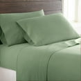 thumbnail image 2 of Micro Flannel Solid Color Deep-Pocket Sheet Set, Full, Willow, 2 of 3