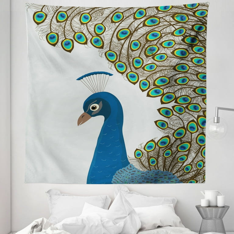 Peacock tapestry wall hangings sale