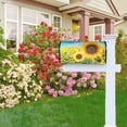 thumbnail image 7 of Sunflower Field Mailbox Cover Magnetic Mailbox Wraps Post Box Cover Décor 25.5x21 in, 7 of 7